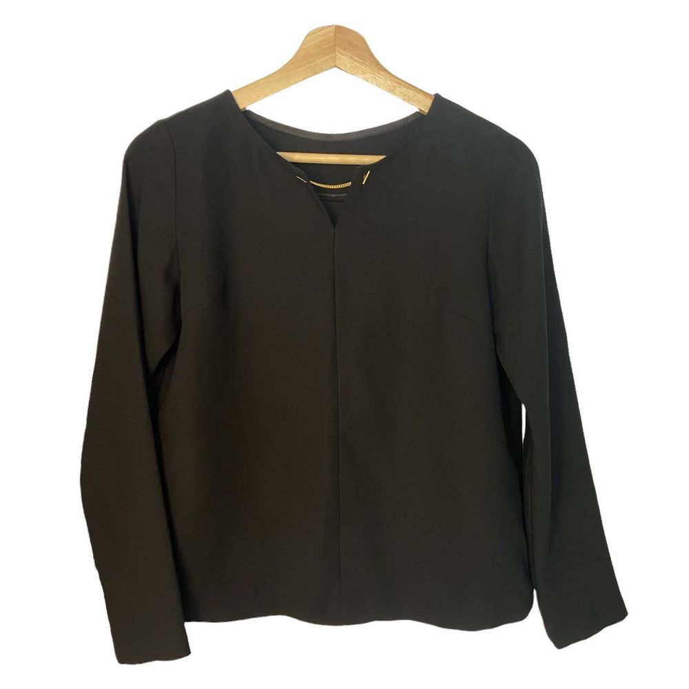 Beams long Sleeve Black Blouse